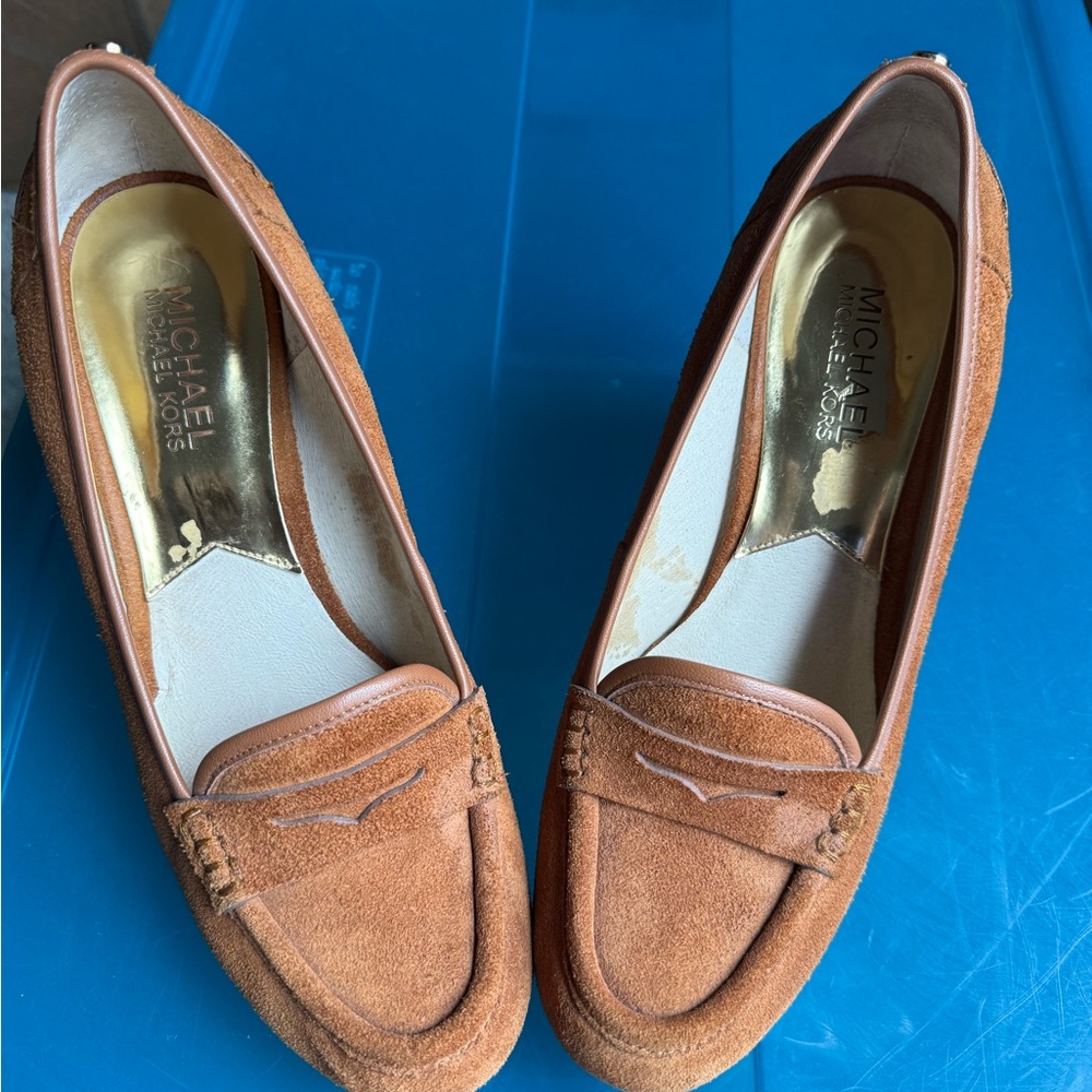 Michael Kors Women's Brown Suede Loafers